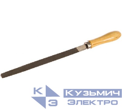 Напильник 200мм трехгранный деревянная рукоятка Вихрь 73/6/4/3