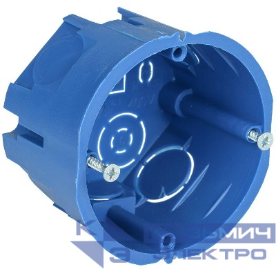 Коробка установочная С3 d68x45 для твердых стен (с саморезами) GENERICA UKT10-068-045-000-A-N-UO