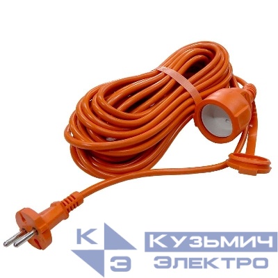 Удлинитель-шнур 1х10м без заземл. 6А IP44 УШ-6 ПВС 2х0.75 UNIVersal 9631997