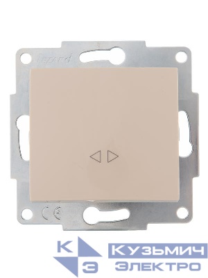 Выключатель промежуточный 1-кл. 2п СП Karina 10А IP20 механизм крем. LEZARD 707-0388-107