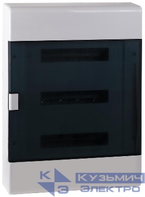 Щиток Тусо открытая проводка на 54 модуля с дверцей 648х468х116мм Ruvinil 68054