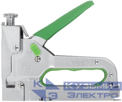 Степлер 5-в-1 для широких скоб "тип 140" "тип 53F" "тип 28" "тип 300" "тип 500" 4-14мм регулировка силы удара встроенный блокиратор FIT 32153
