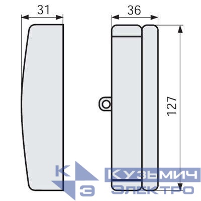 Заглушка для кабель-канала TBA бел. DKC 04013