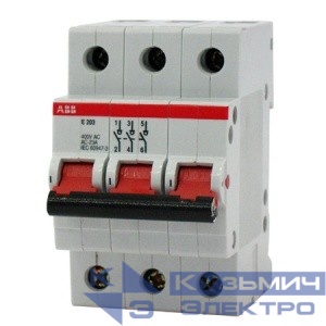 Рубильник 3п E203r 80А рычаг кр. ABB 2CDE283001R0080