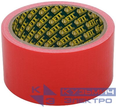 Лента клейкая универсальная армированная "Ductape" 48ммх10м красн. FIT 11772