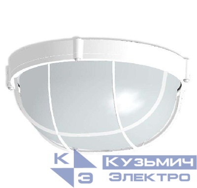 Светильник "Банник" 1102 НПП 03-100-010 1х100Вт E27 IP65 круг большой корпус с решеткой бел. Элетех 1005500931