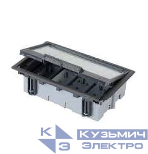 Лючок 1 S-мод. Simon Connect черн. + рамка глуб. 90-120мм SF110-14