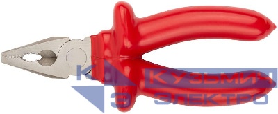 Плоскогубцы комбинированные "Энергия" 1000В 160мм 2-х слойные изолированные ручки никелир. покрытие КУРС 50763