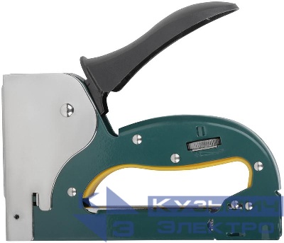 Степлер для узких скоб "тип 53" 4-14мм регулировка силы удара рессорный механизм металлич. корпус FIT 32122