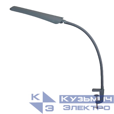 Светильник светодиодный Гермес СШ сенсорный настол. на струбцине 8Вт антрацит Трансвит 000000000058