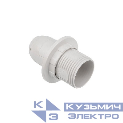 Патрон E14 пластиковый термостойкий с кольцом бел. с этикеткой Rexant 11-8823