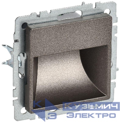 Подсветка светодиодная BRITE встраив. ПЛ20-БрТБ механизм бронза IEK BR-FL20-K45