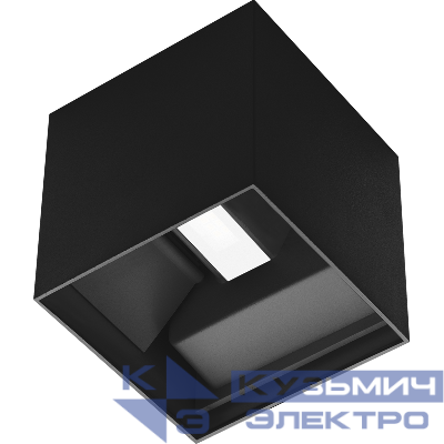 Светильник VOL.CUBE/W (100) 10W 830 BK СТ 1912000010