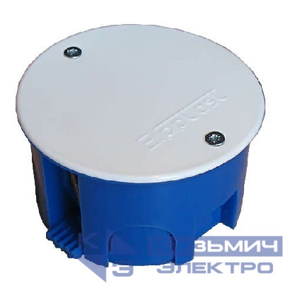 Коробка разветвительная СП d70х40 крышка на винтах пластиковые лапки для г/к Epplast 155176
