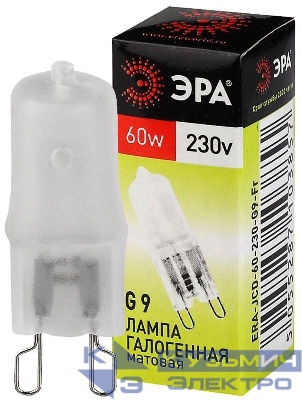 Лампа галогенная G9-JCD-60-230V-Fr 60Вт капсула G9 230В Эра C0027364
