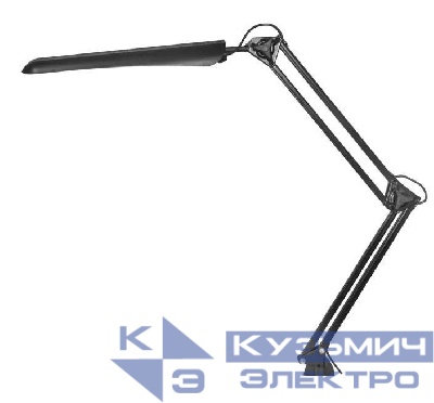 Светильник светодиодный Гермес сенсорный настол. на струбцине 8Вт черн. Трансвит 126