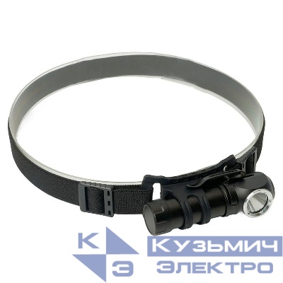 Фонарь налобный светодиодный аккумуляторный 3Вт USB IP44 алюминий TH2313 FERON 51119