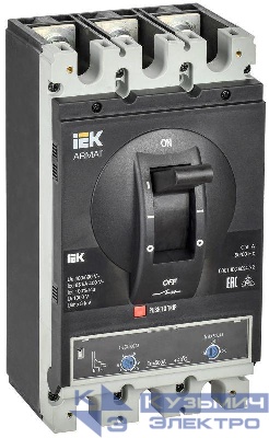 Выключатель автоматический в литом корпусе 3п I 85кА 500А расцепитель термомагнитный регулируемый ARMAT IEK AR-MCCB-3I-085-0500A-ATUC