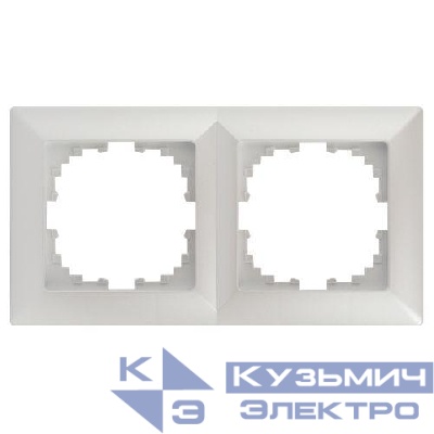 Рамка 2-м СП Solo 4-502-06 перламутр Intro Б0053995