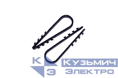 Дюбель-хомут 11-18 для круглого кабеля черн. (уп.100шт) PROCONNECT 07-4522