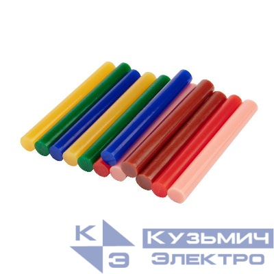 Стержень клеевой d11.3мм L100мм цветной (блист.12шт) Rexant 09-1230
