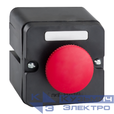 Пост кнопочный ПКЕ-222 1 У2 IP54 красн. гриб КЭАЗ 150753