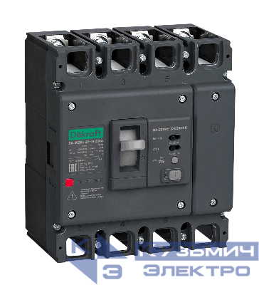 Выключатель автоматический силовой 3п 250А 50кА ВА-303Rc Inst 100/300/500мА DEKraft 28544DEK