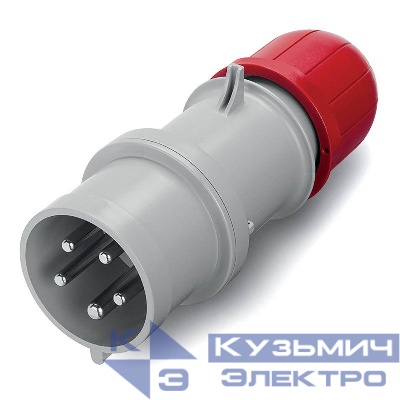 Вилка эл. каб. 16А 3P+E+N 400В IP44 DKC DIS2131637