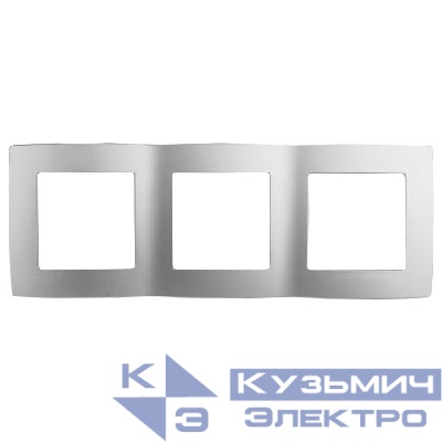Рамка 3-м 12-5003-03 алюм. ЭРА Б0014763