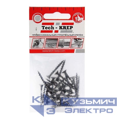 Саморез 3.8х32 гипсокартон-дерево (уп.30шт) пакет Tech-Krep 102371