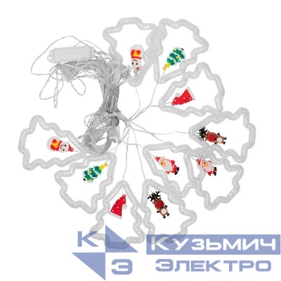 Гирлянда светодиодная "Елочки" LGD-002 3м 110 Led 220В IP20 Camelion 16136