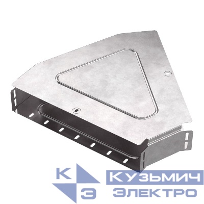 Угол горизонтальный 45 град. 400х80 0.8мм Стандарт с крышкой Промрукав PR16.0614