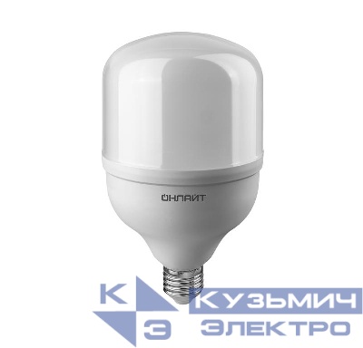 Лампа светодиодная высокомощная 82 904 OLL-T125-50-230-840-E27Е40 50Вт 4000К нейтр. бел. E27/E40 3500лм 176-264В ОНЛАЙТ 82904