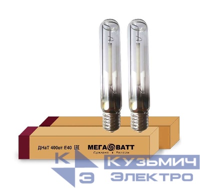 Лампа газоразрядная натриевая ДНаТ 400 E40 (25) МЕГАВАТТ 02959