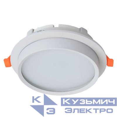 Светильник DL704 25Вт 230В GX70 IP44 потолочн. встраив. круг без лампы бел. FERON 51105