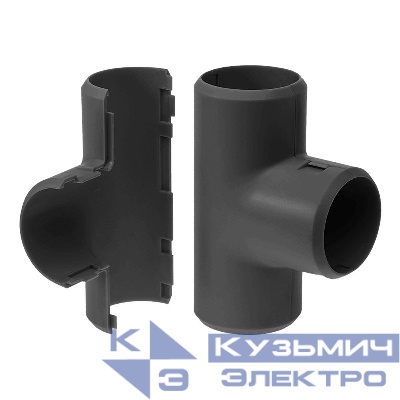 Тройник разборный d25мм черн. (уп.5шт) Промрукав PR13.0179