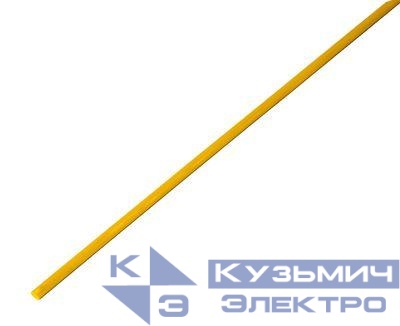 Трубка термоусадочная ТУТ нг 1.5/0.75 желт. 1м Rexant 20-1502