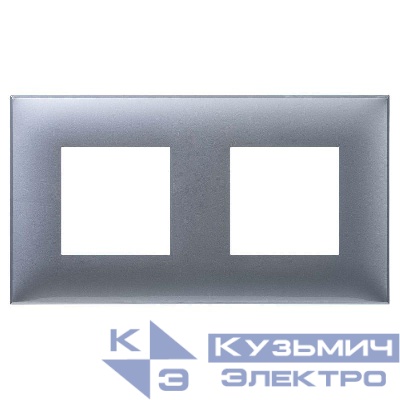 Рамка 2-м 4мод. Avanti "Закаленная сталь" DKC 4404904