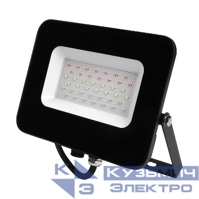 Прожектор светодиодный PFL-30W RGB 30Вт IP65 ДО BL черн. JazzWay 5016408
