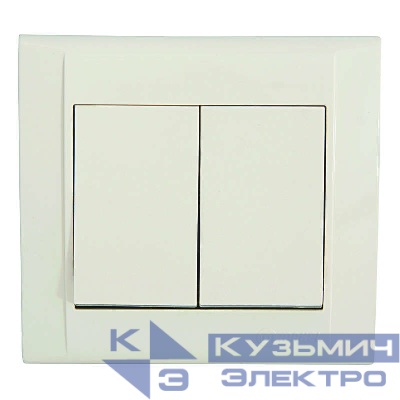 Выключатель 2-кл. СП Defne 10А IP20 крем. Makel 42010003