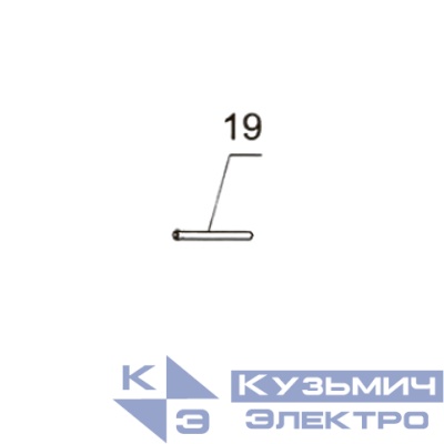 Запчасть №19 для PAG311BWT. Толкатель
