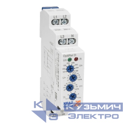 Реле контроля фаз OptiRel D PHS-3-1M-04-PP-2 повышенного/пониженного 3Ф 2СО КЭАЗ 331998