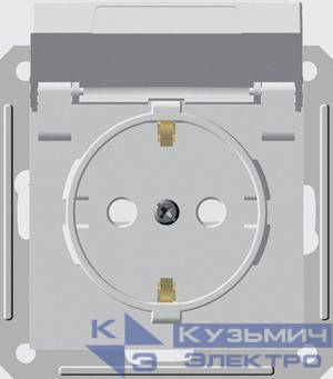 Розетка 1-м СП W59 Aqua 16А IP44 с заземл. защ. шторки механизм бел. SE RS16-152B-1-86