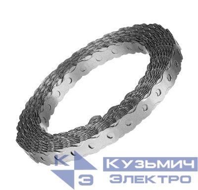 Лента перфорированная волна 12х0.55 цинк 25м Zitar 123883