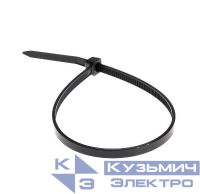 Хомут кабельный 3.6х300 нейл. черн. (уп.100шт) Rexant 07-0301