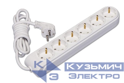 Удлинитель 6х15м с заземл. 16А IP20 ПВС 3х1.5 защ. шторки Makel N6310094