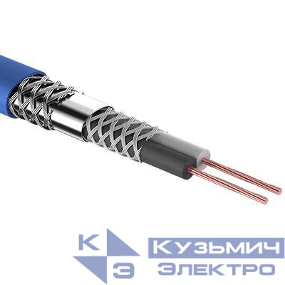 Кабель КММ 2х0.25 1 экран d6.8мм син. (уп.100м) Rexant 01-6028
