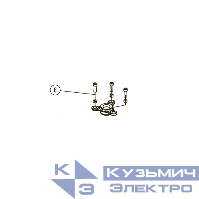 Запчасть №8 для Hybest GSR40A. Втулка амортизатора мотора