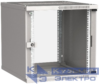 Шкаф LINEA WE 9U 600х450мм стекл. дверь сер. ITK LWE3-09U64-GF