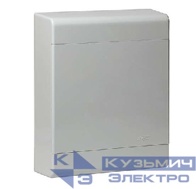 Щиток ОП Тусо 24мод. с непрозрач. двер. 370х302х95мм сер. Ruvinil 68324С